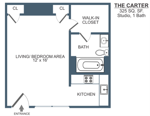Studio, 1 bath apartment, 325 SF at Madison Flats, Madison, TN, 37115.